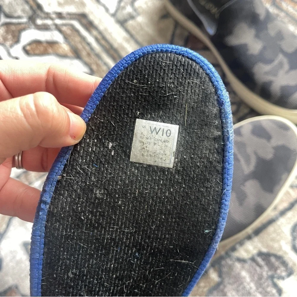 Rothy’s The‎ Sneaker Gray Camo Slip On Shoes